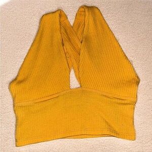 Urban Outfitters Boiling Point Crossover top in Mustard - Size Small -